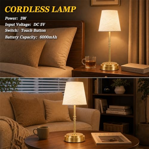 Rechargeable Cordless Table Lamp