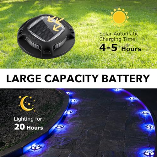 Solar Driveway Lights Outdoor 12 Pack (12 Count)