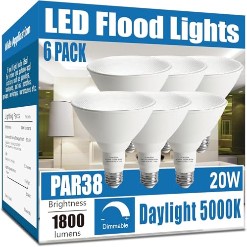 Par38 led Flood Lights Outdoor Light Bulb (6 Count)
