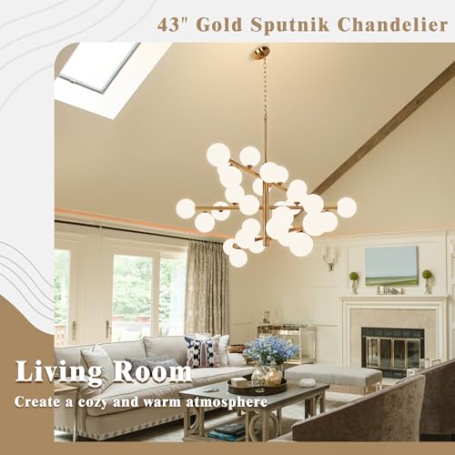 Gold Sputnik Chandeliers