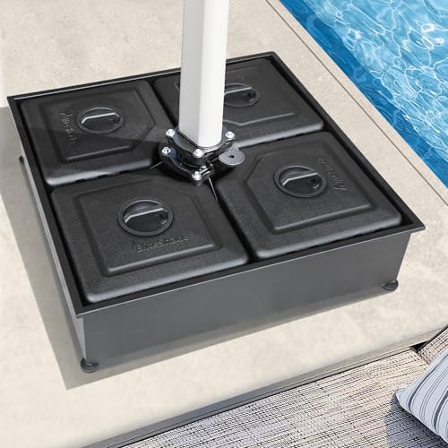 USA 33" x 33" Offset Patio 300LBS Umbrella Base Sand