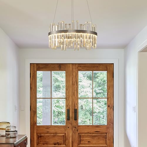 Nickel Led Modern Crystal Chandelier