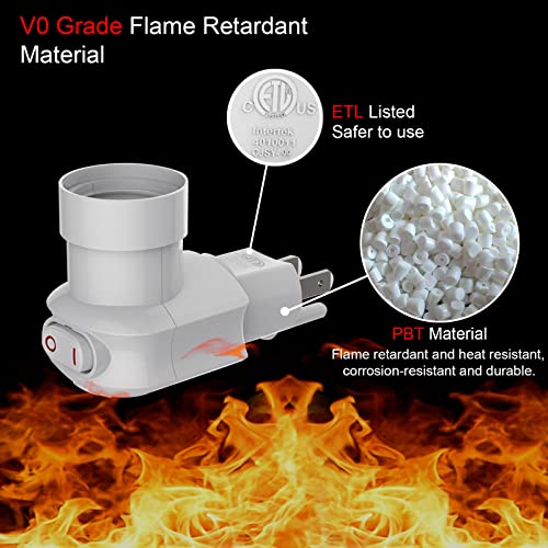 2 Pack Outlet to Socket Adapter