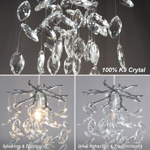 8.3" Crystal Pendant Light for Kitchen Island