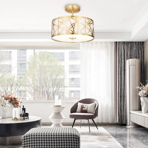 3 Light Semi Flush Mount Ceiling Light