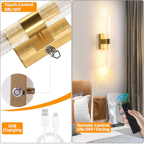 20000mAh Battery Operated Wall Sconces