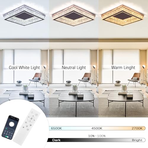 Square Crystal Chandelier