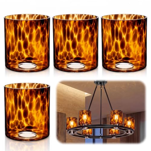 4 Pack Tortoise Shell Lamp Shade Replacement (4 Count)