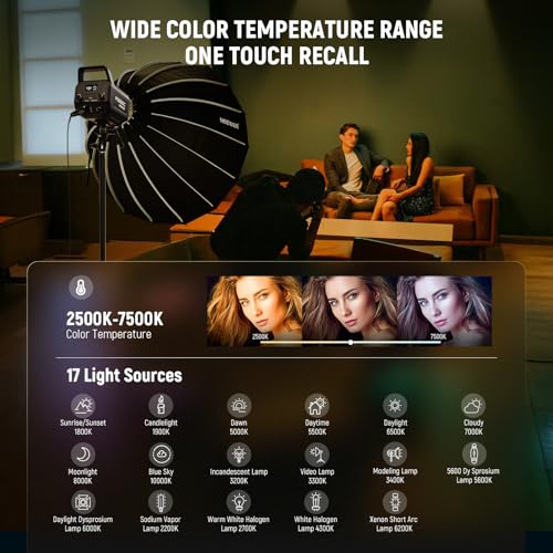 FS300C 300W RGB LED Video Light with App