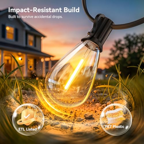 150FT Outdoor String Lights with Remote