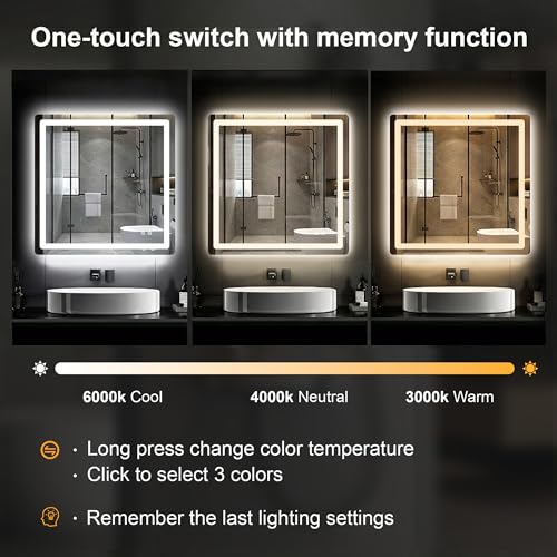 LED Bathroom Mirror with Lights