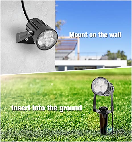 Metal Outdoor Solar Landscape Lights Solar Lights Outdoor Waterproof Solar Landscape Spotlight for Yard Landscape Lighting (8.49 Count)