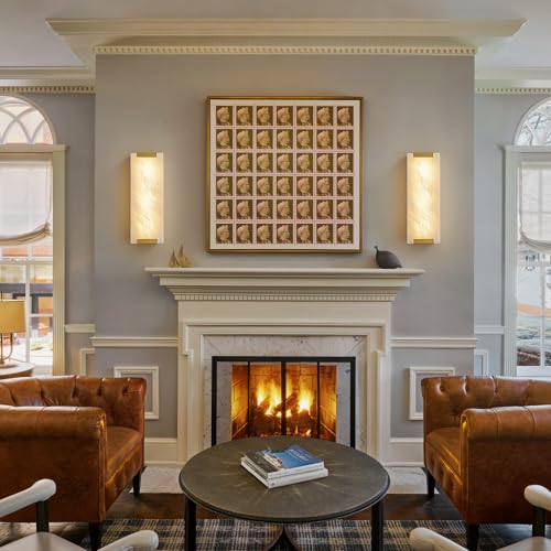 14.2" Alabaster Wall Sconce 2 (2 Count)
