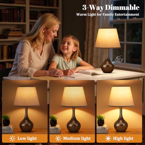 16.1" Touch Table Lamp for Nightstand