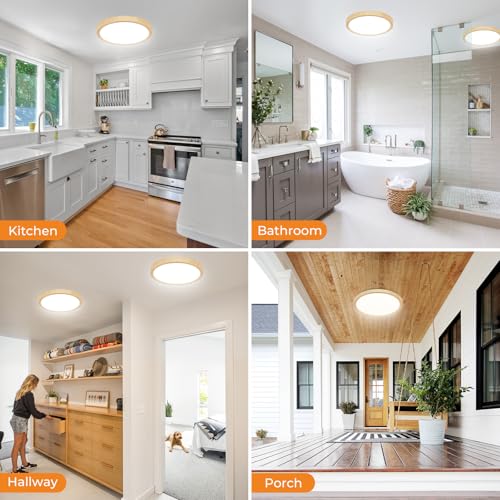 12Inch Flush Mount Ceiling Light Fixtures (3 Count)