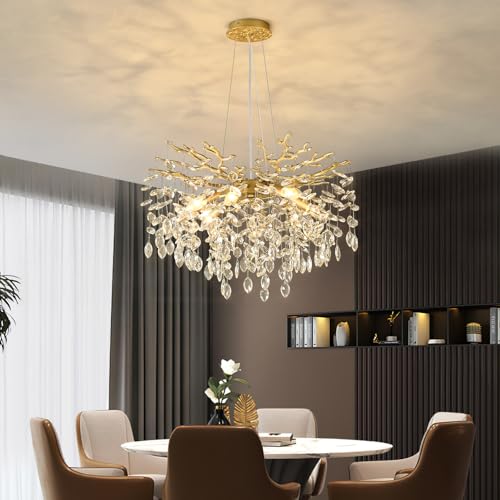 Gold Crystal Chandelier 24