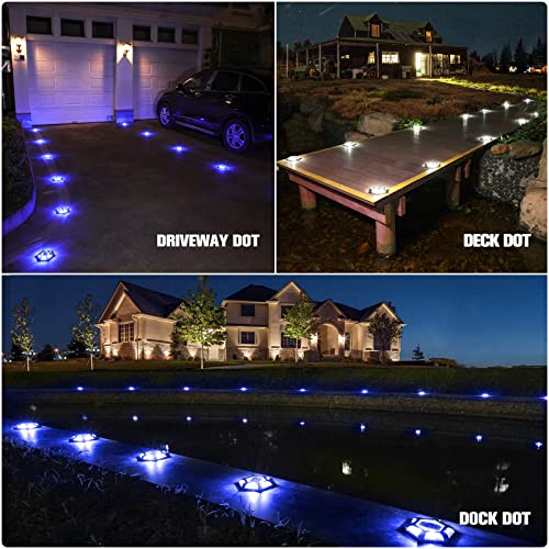 Solar Dock Driveway Deck Outdoor Pathway LED Lights (16 Count)