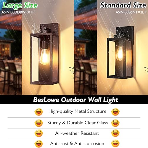 15” Large Outdoor Wall Light Fixture