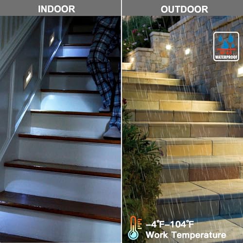 4 Pack Horizontal LED Step Lights