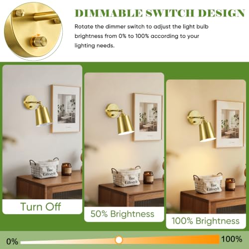 Set of 2 Wall Sconces for Bathroom (2 Count)