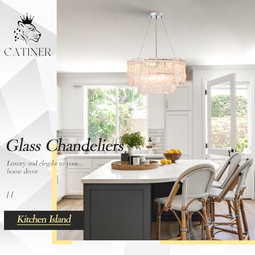 Modern 20" Crystal Glass Chandelier 7