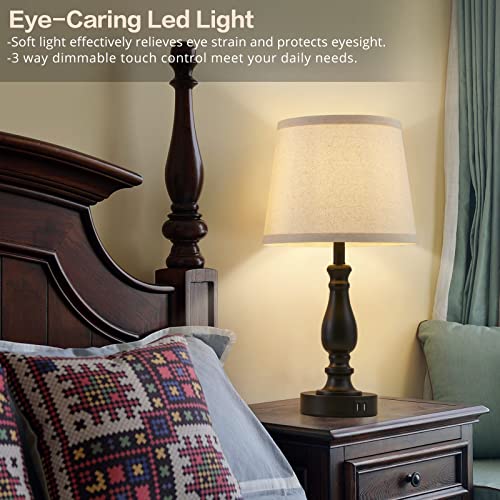 Lamps for Bedroom Set of 2 (2 Count)