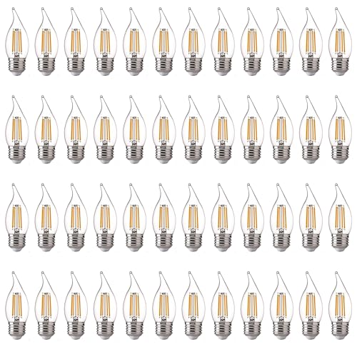 LED Candelabra Light Bulbs E26 Base (48 Count)