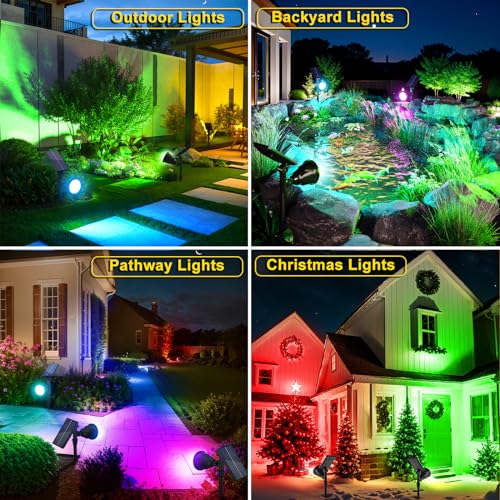 Solar Spot Lights Outdoor (2 Count)