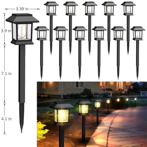 Solar Lights Outdoor (12 Count)