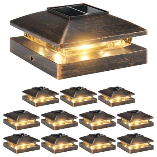 Solar Post Cap Lights Outdoor 12pack (12 Count)