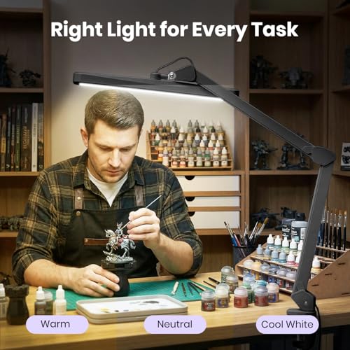 XL 2 500 Lumens 30W LED Task Lamp with Clamp
