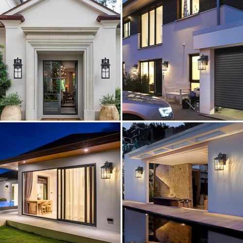 Porch Lights with GFCI Outlet with Remote