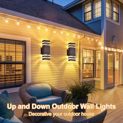 Modern Outdoor Wall Lights 2 Pack (2 Count)