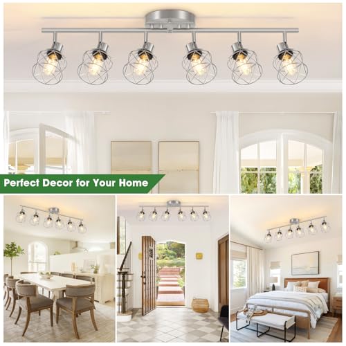 6 Light Brushed Nickel Multi