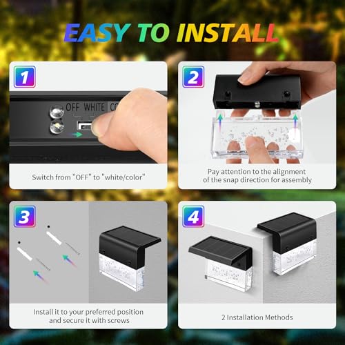Solar Deck Lights (8 Count)