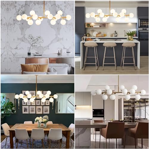 Mid Century Modern Chandelier Gold Linear Sputnik Chandeliers 16