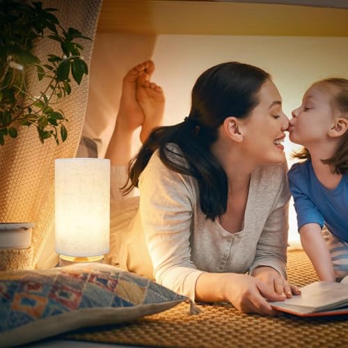 3 Color Adjustable Bedside Table Lamp for Bedroom