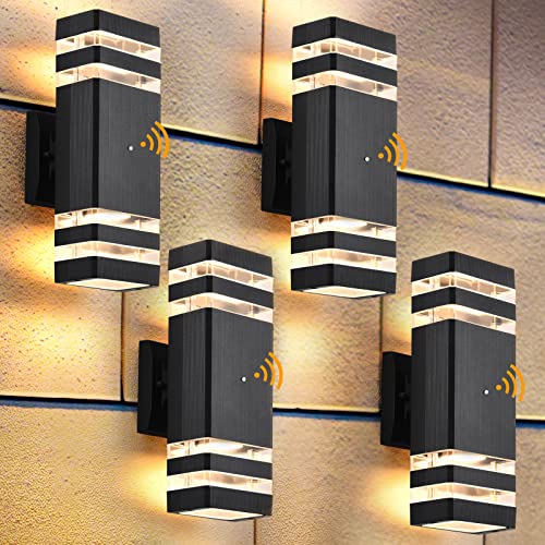 4 Pack Dusk to Dawn Outdoor Wall Lights (4 Count)