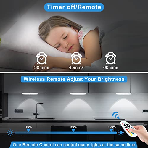 Remote Control RGB Lights Under Cabinet Lighting Rechargeable
