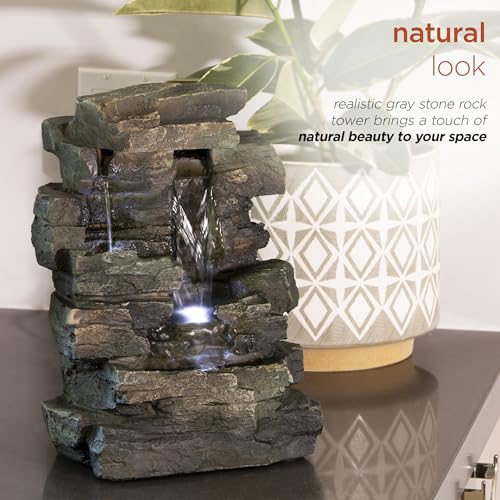 13" Tall Indoor Tabletop Water Fountain