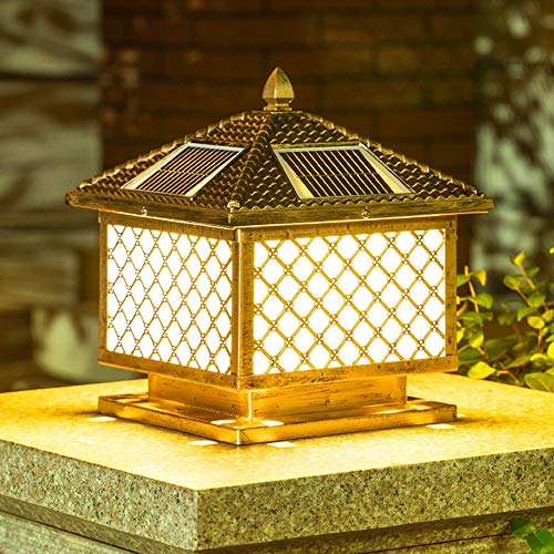 Outdoor Lamp Post Light Creative LED Remote Control Solar Continental Outdoor Glass Table Lamp Creative Modern Industry Decoration Column Lamp Post Light Street Light Alu