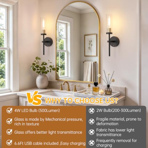 Set of 2 Wall Sconces