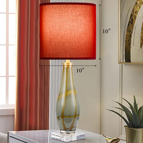 Small Drum Lampshades Burgundy Set of 2 (2 Count)