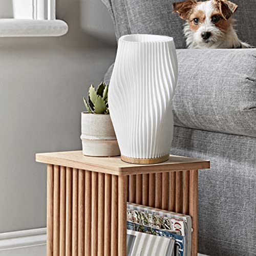 Vintage Striped Small Table Lamp