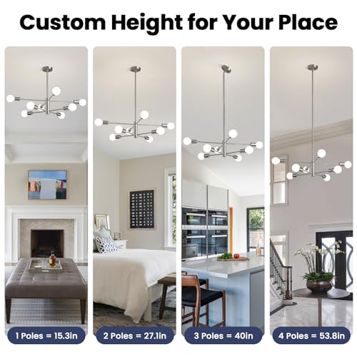 Modern Sputnik Chandeliers Light (8 Count)