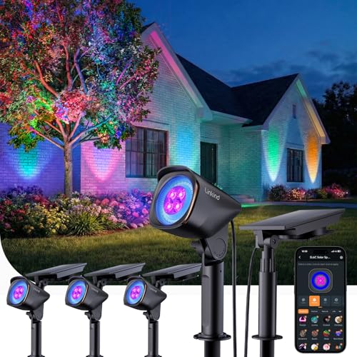 Smart Solar Lights Outdoor Waterproof SL6C (4 Count)