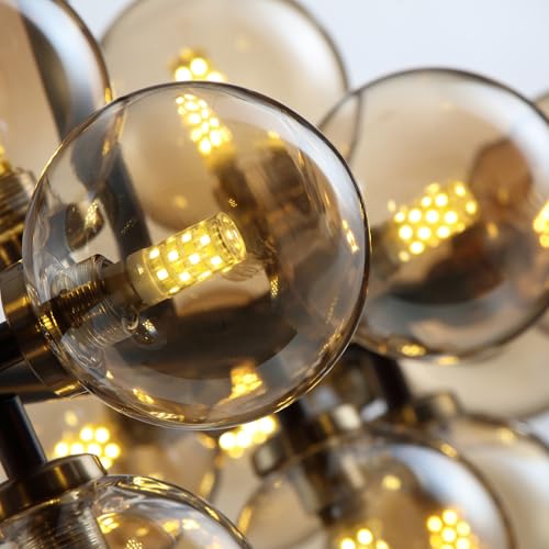 Black Mid Century Modern Chandelier for Dining Room Light Fixture