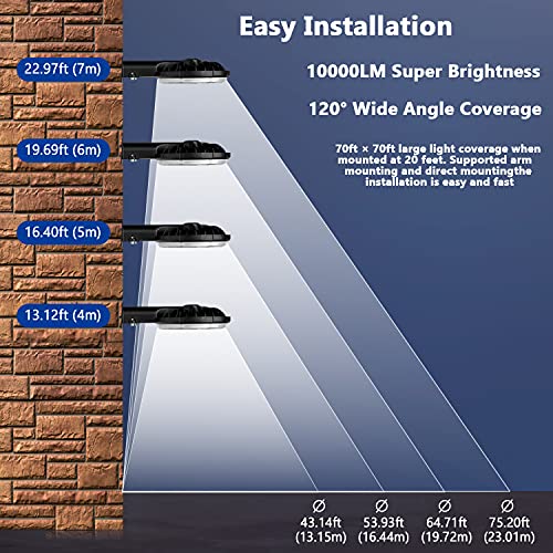 100W LED Barn Light with 10KLM 5000K Daylight