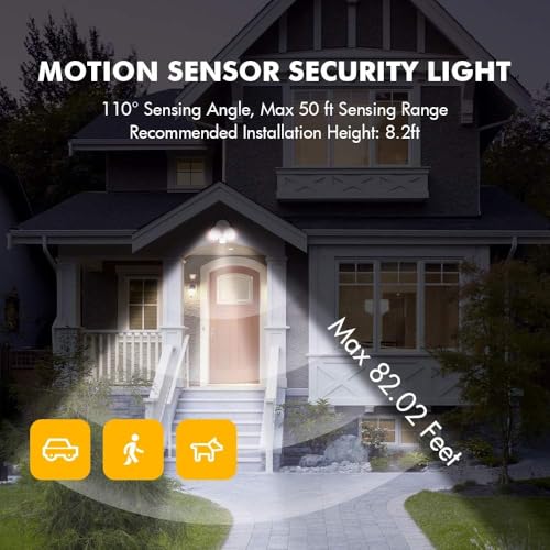 P6221W PIR24 2000 Lumen 18 Watt 26 LED Motion Activated Integrated Dual (2 Count)