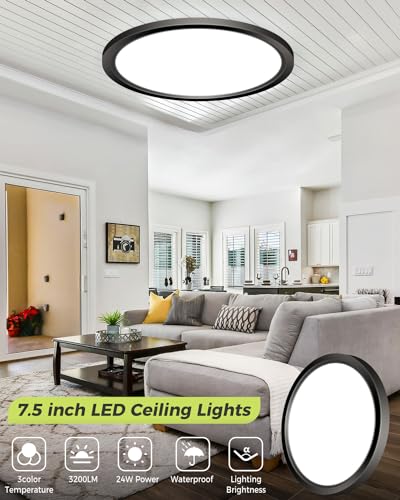 6PACK LED Flush Mount Ceiling Light (6 Count)